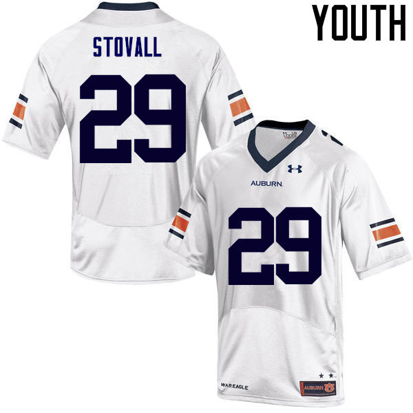 Youth Auburn Tigers #29 Tyler Stovall College Football Jerseys Sale-White